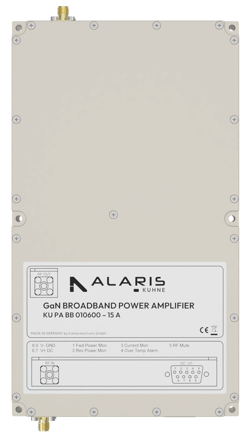 Wideband Power Amplifier, 100 ... 6000 MHz, 15 W (KU PA BB 010600 – 15 A)